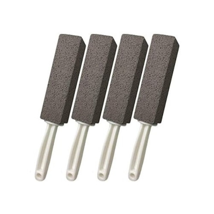 Set de 4 pile cosmetice cu maner pentru curatenie in gospodarie