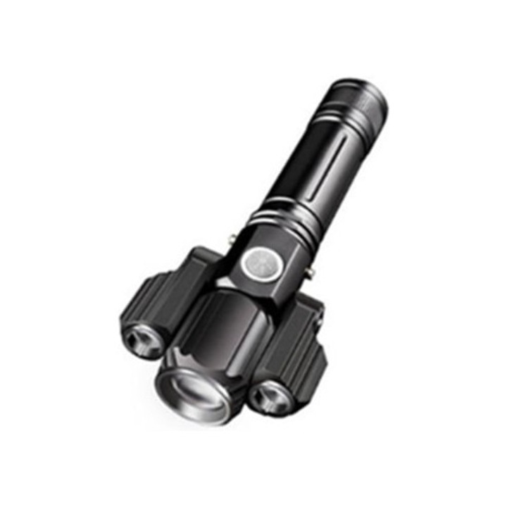 Фенер WJS 3, 3 лампи, водоустойчив, черен