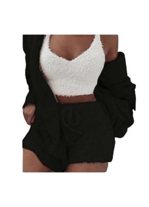 Дамска пижама, черно-бяло, 2XL INTL