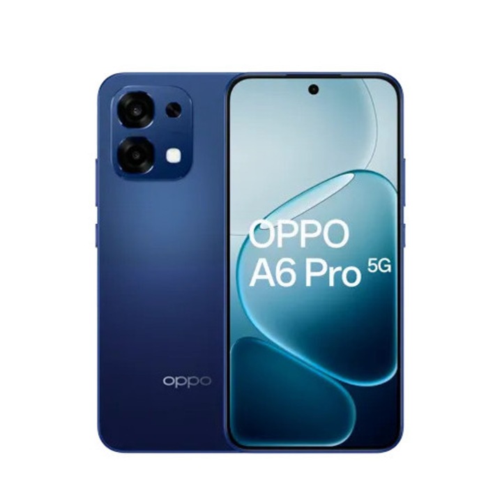 Смартфон OPPO A6 Pro, Mediatek Dimensity 6300, 5G, Dual Sim, 256GB/8GB, Stellar Blue