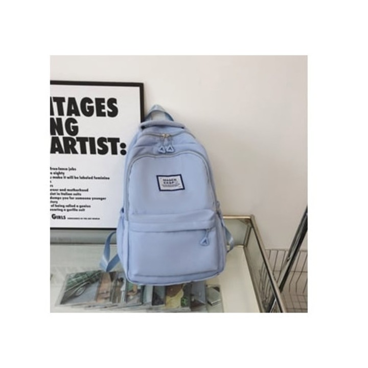 Hátizsák, KOHREE, vászon, laptophoz, utazáshoz, kék