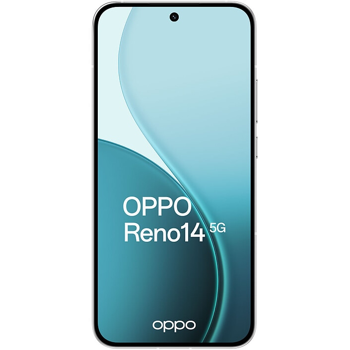 Telefon mobil OPPO Reno14, Mediatek Dimensity 8350, Dual SIM, 12GB/512GB, 5G, Opal White