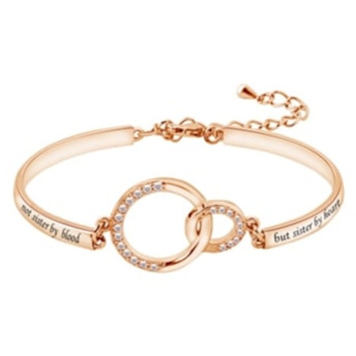 Bratara prietenie, ajustabila, hipoalergenica, cadou pentru cea mai buna prietena, auriu