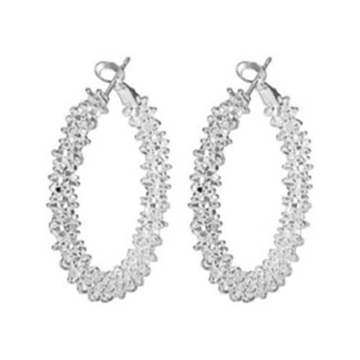 Cercei rotunzi, din argint 925