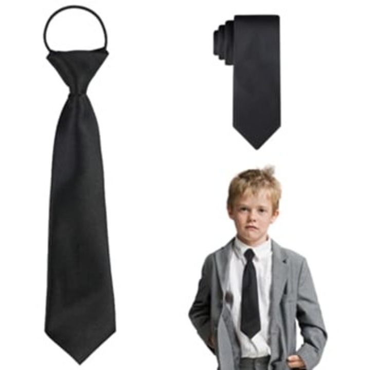 Cravata baieti, design pre-legat, material poliester, ajustabil, moale, prietenos cu pielea