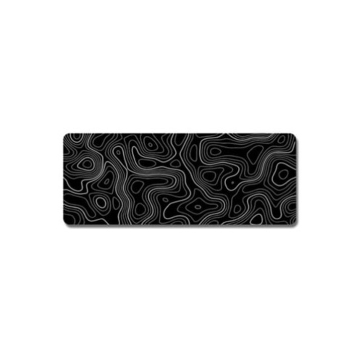 Egérpad, művészi minimalista topográfiai térképpel, varrott szegélyekkel a foszlás ellen, rugalmas, kiterjesztett méret