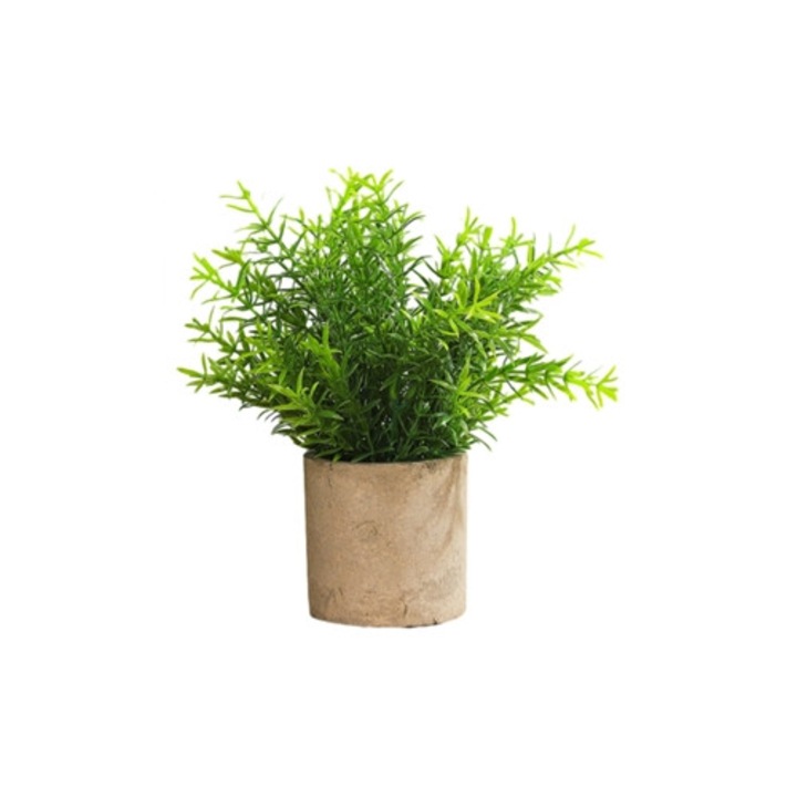 Plante artificiale in ghivece mini, flori plastice, set, pentru casa de tara, living, baie, birou