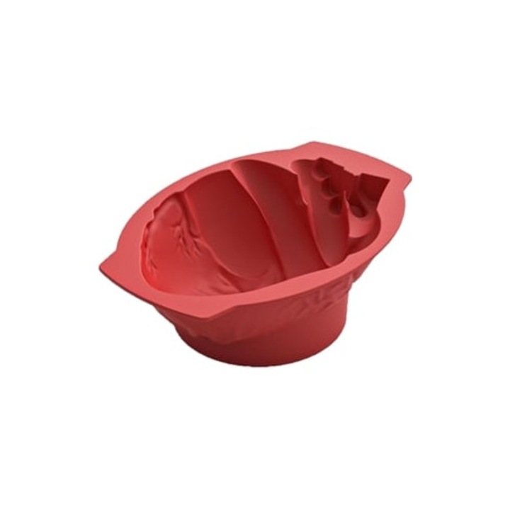 Forma prajituri Halloween, inima 3D, rosu