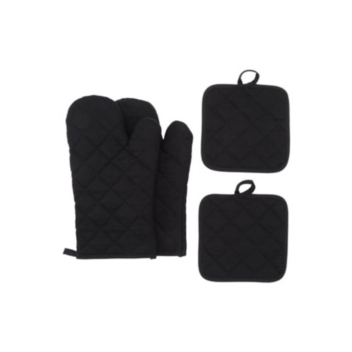 Hőálló szilikon sütőkesztyű 450°C-ig, vízálló és csúszásmentes védelemmel, ujjal, főzéshez, sütéshez és grillezéshez