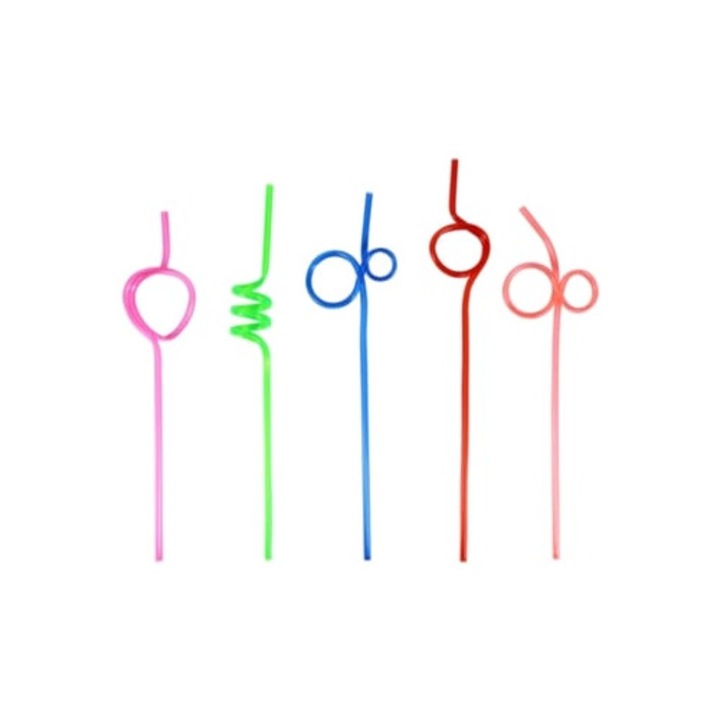 Paie colorate reutilizabile, multicolor