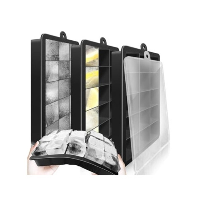 Forme cuburi de gheata, silicon alimentar, versatil, fara BPA