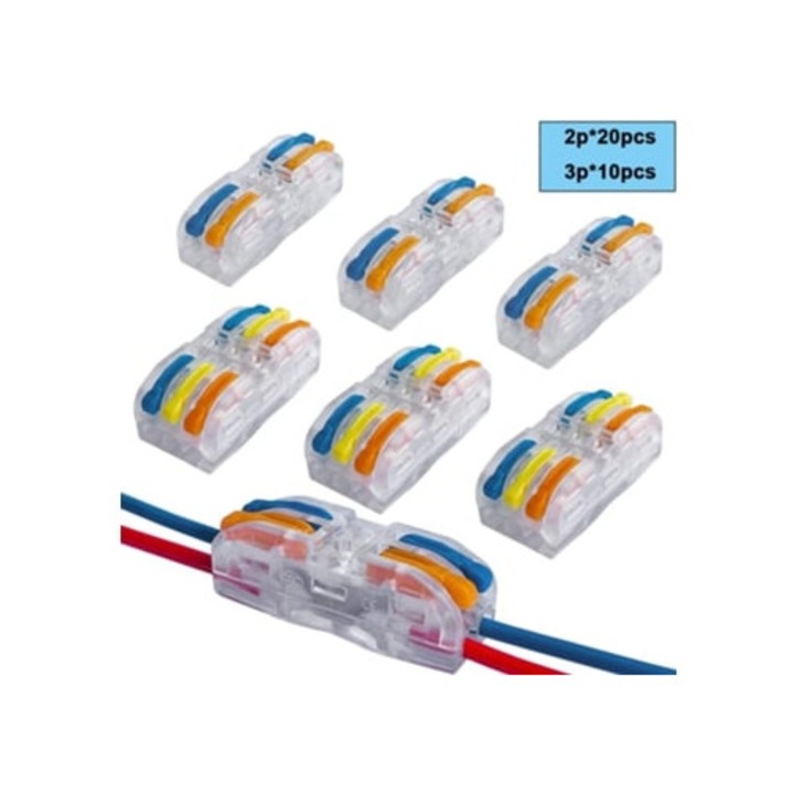 Accesorii tablouri electrice, contacte din cupru durabile, design compact, terminal conductor Quick-Fit, materiale izolante rezistente la flacara