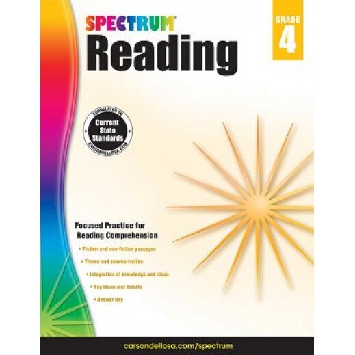 Spectrum Reading Workbook, Grade 4, Spectrum (Compiled by)