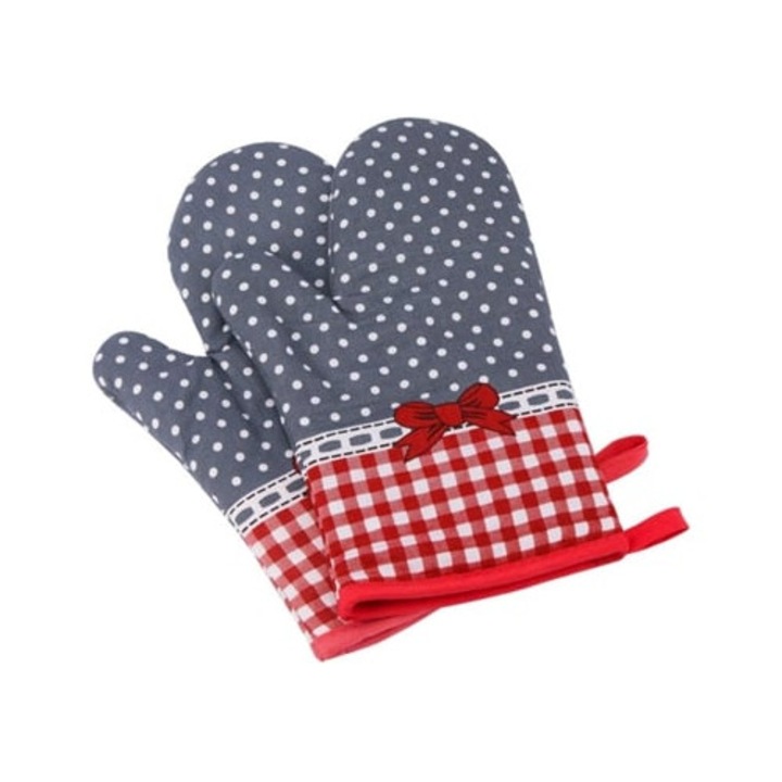Konyhai kesztyűk, csúszásgátló, hőálló, D készlet, univerzális