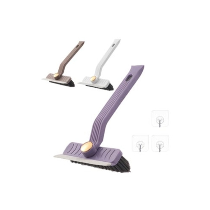 Set perii 360 pentru colturi, curatare baie, bucatarie, podele, multicolor, 3 piese