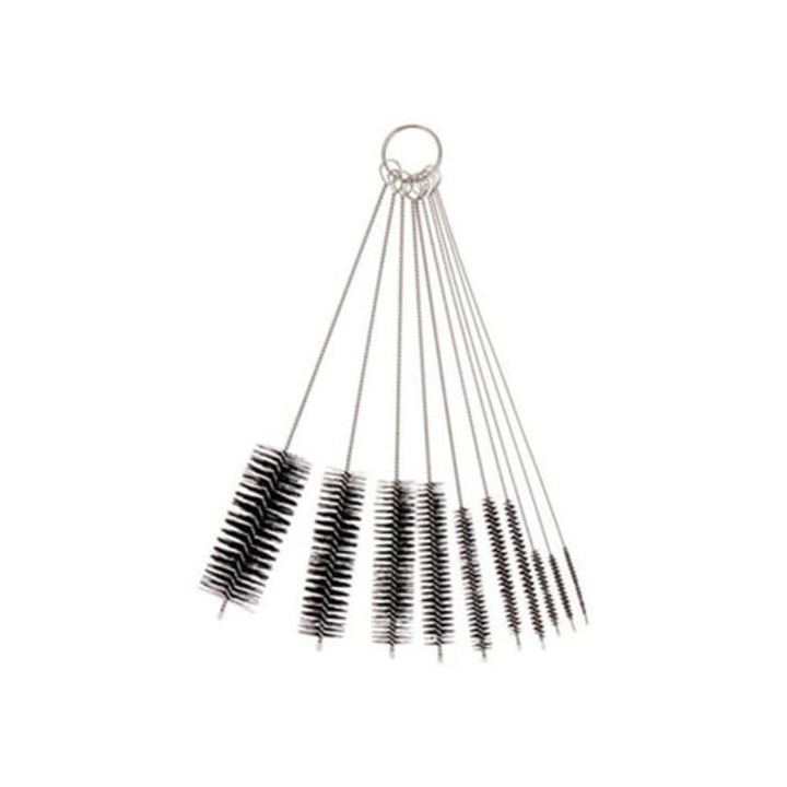 Antik dekoratív asztali óra, vintage stílusú, vörösesbarna műanyag