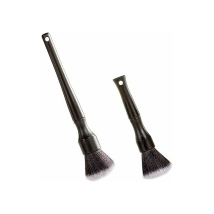 Set perii detaliere auto, 2 bucati, pentru motor, tabloul de bord, grile de ventilatie, interior auto