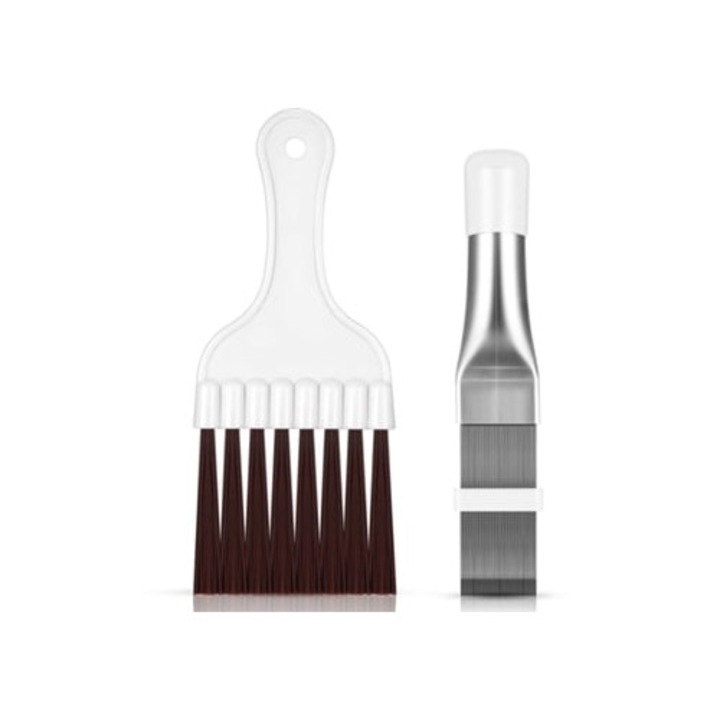 Set perie si pieptene pentru curatare aparat aer conditionat, Multicolor