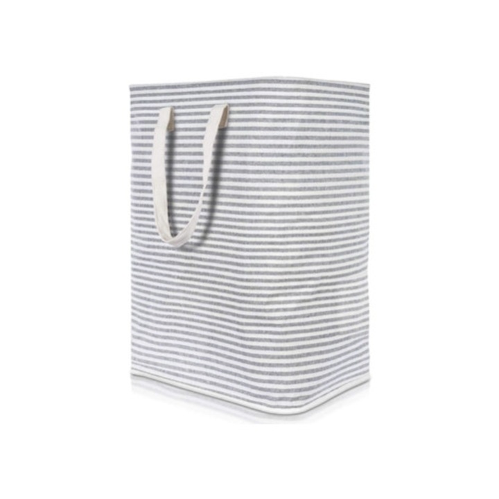 Cos de rufe mare, pliabil, impermeabil, gri, 72L, 40x30x60cm