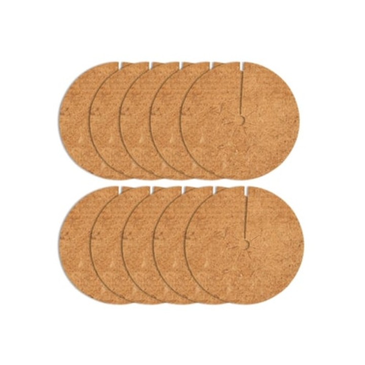 Set 10 discuri din cocos pentru protectia plantelor iarna