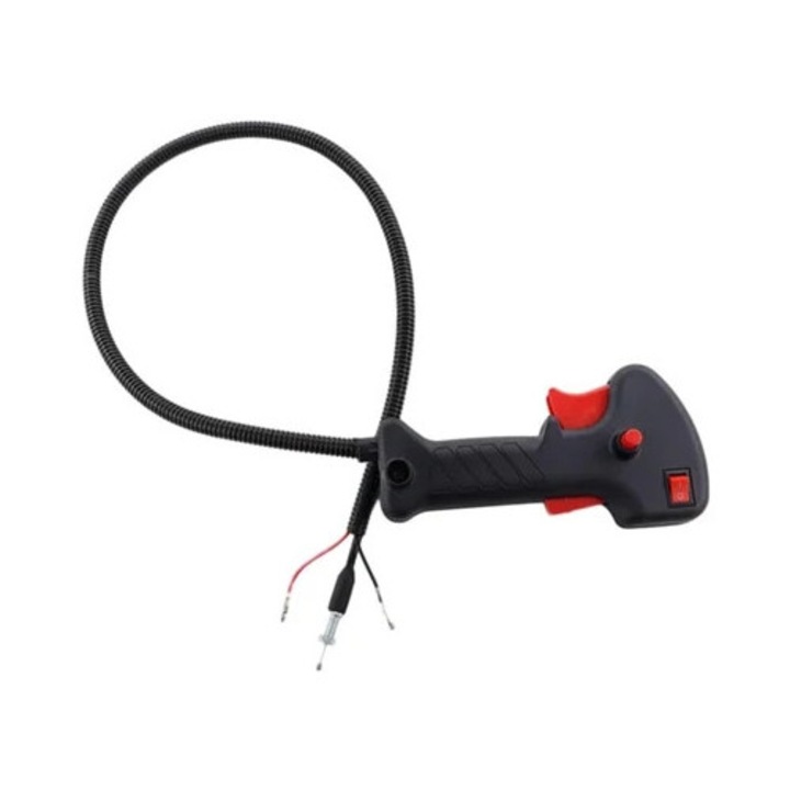 Maner control acceleratie pentru motocoasa, design ergonomic, constructie durabila