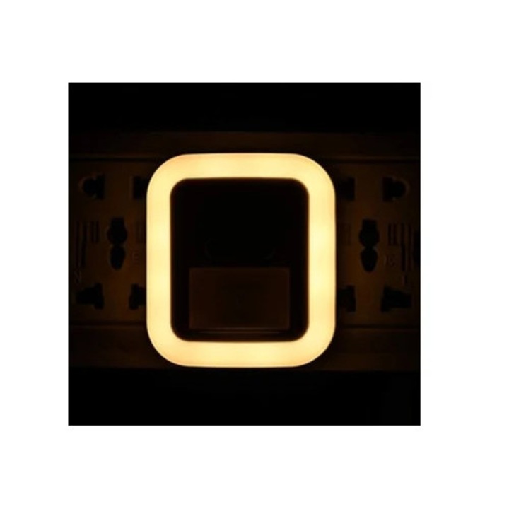 Veioza LED cu senzor de miscare, 10 niveluri de luminozitate ajustabile, temporizator 30/60/90/120s, pentru dormitor, hol sau scara