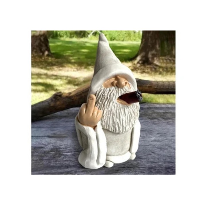 Statuie Gnom Neastamparat, Accesorii pentru Gradina, Dimensiune Mare