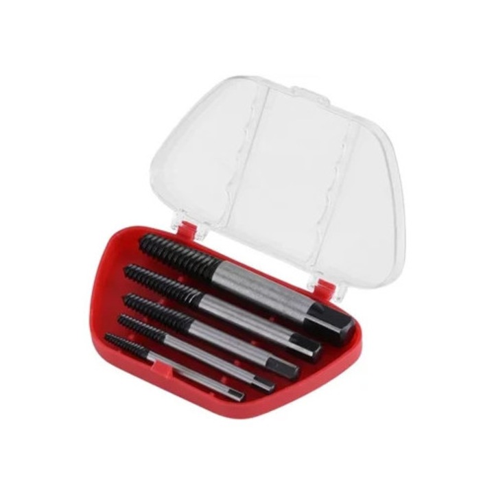 Set extractor suruburi din otel de inalta rezistenta, 5 piese