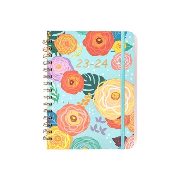 Училищен планер 2023-2024, ежедневно, седмично и месечно планиране, 12 месечни раздела, 8.4x6.1 инча