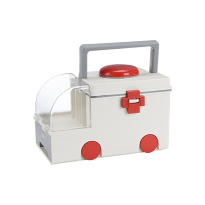 Trusa sanitara plastica 32x21x21cm cu maner si compartiment detasabil