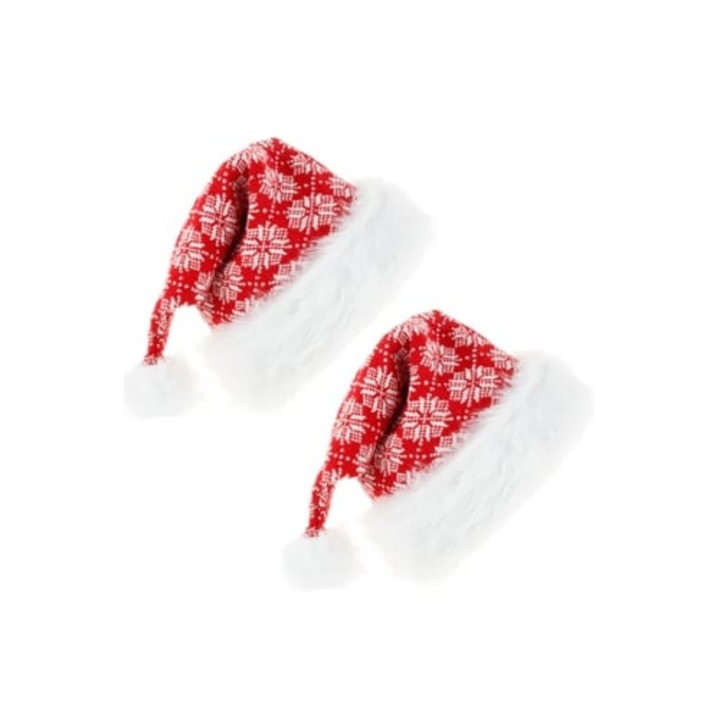 Costum de Craciun, palarii si pantaloni din catifea rosie, set pentru barbati