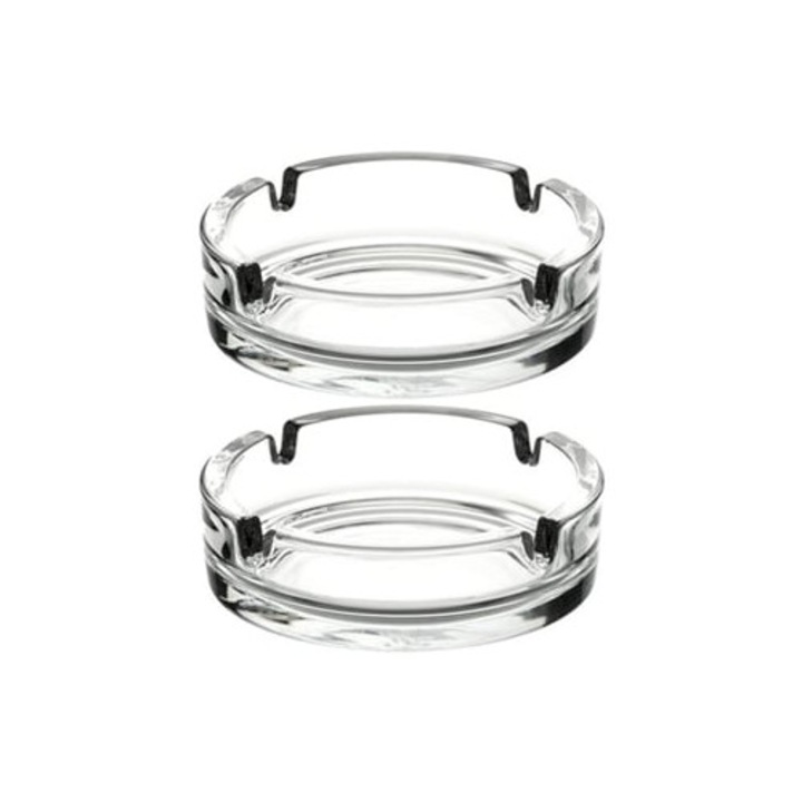 Set 2 Scrumiere din Sticla, Decorative, Moderne, Clare