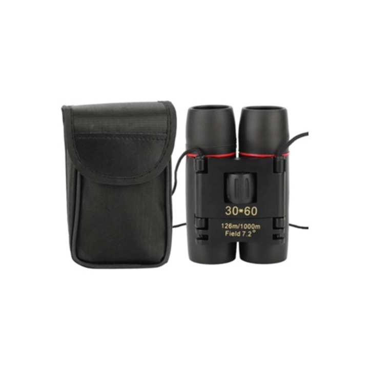 Binoclu mic cu viziune nocturna, impermeabil, structura ergonomica