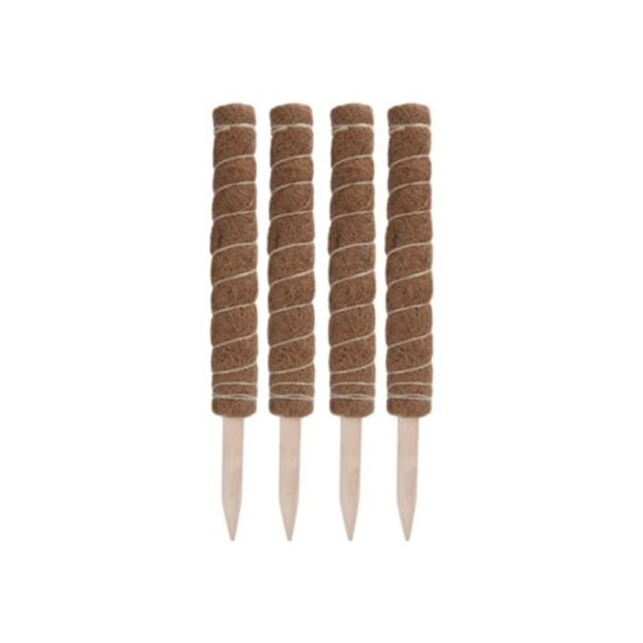 Set 4 suporturi pentru plante cataratoare din iuta, 45cm, pentru plante de interior