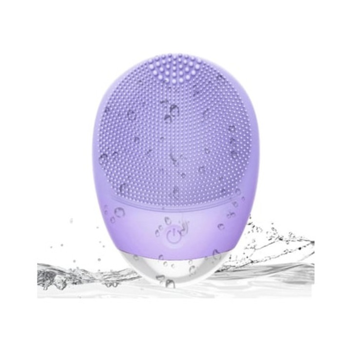Perie electrica de curatare faciala Gertiz, reincarcabila USB, impermeabila, vibratie ultrasonica