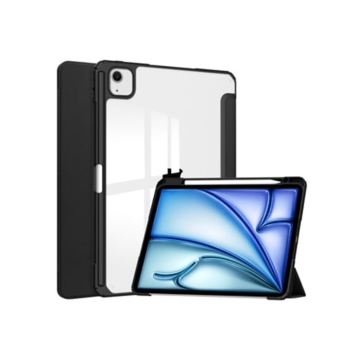 Калъф за таблет за iPad Air 13 2024, TPU, черен