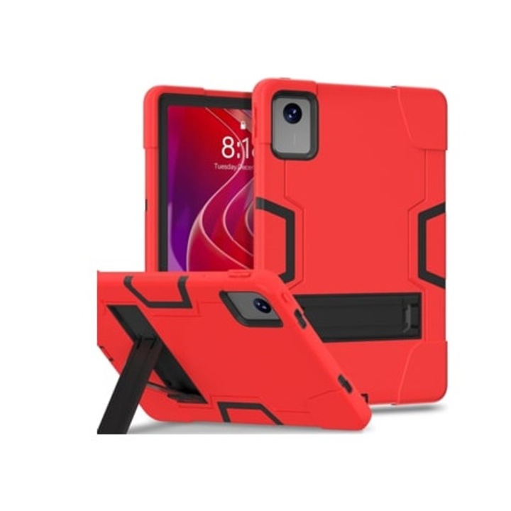 Калъф за таблет за Lenovo Tab M11 11 2024, устойчив на изпускане, червен, 11 инча