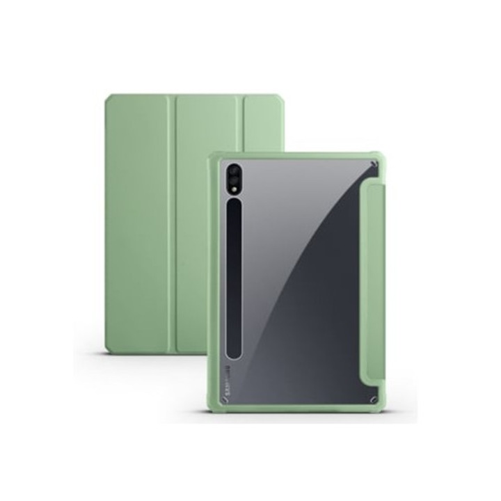 Калъф за таблет, съвместим със Samsung Galaxy Tab S9/S9 Fe 2023, акрилна защита, зелен