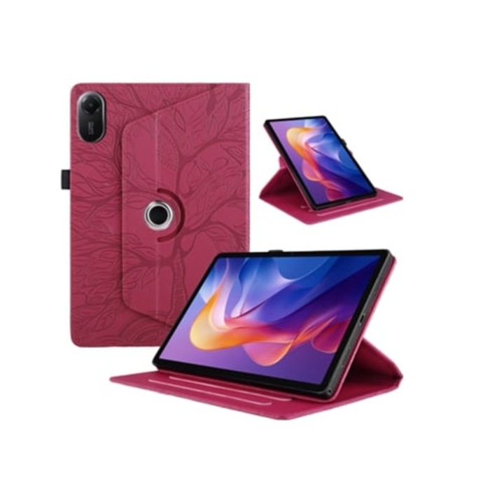 Калъф за таблет, съвместим с Xiaomi Redmi Pad 2, 11 инча, червен