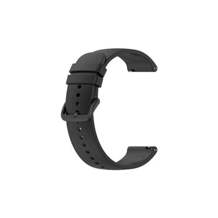Okosóra szíj Garmin Venu Sq-hez, 20mm, fekete, szilikon