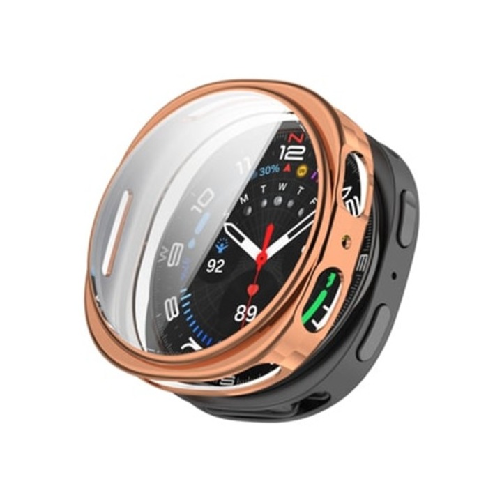 Tok Samsung Galaxy Watch 8 44mm-hez, rózsaarany, TPU, szett