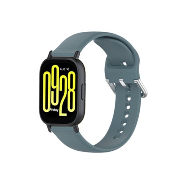 Силиконова каишка за часовник Xiaomi Redmi Watch 5 Active/Watch 5 Lite 22mm, сиво-синя