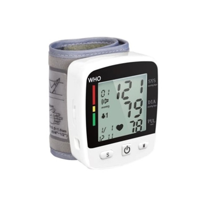 Tensiometru electronic de incheietura cu display LCD