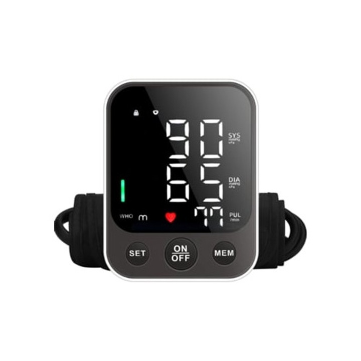Tensiometru automat pentru brat, negru