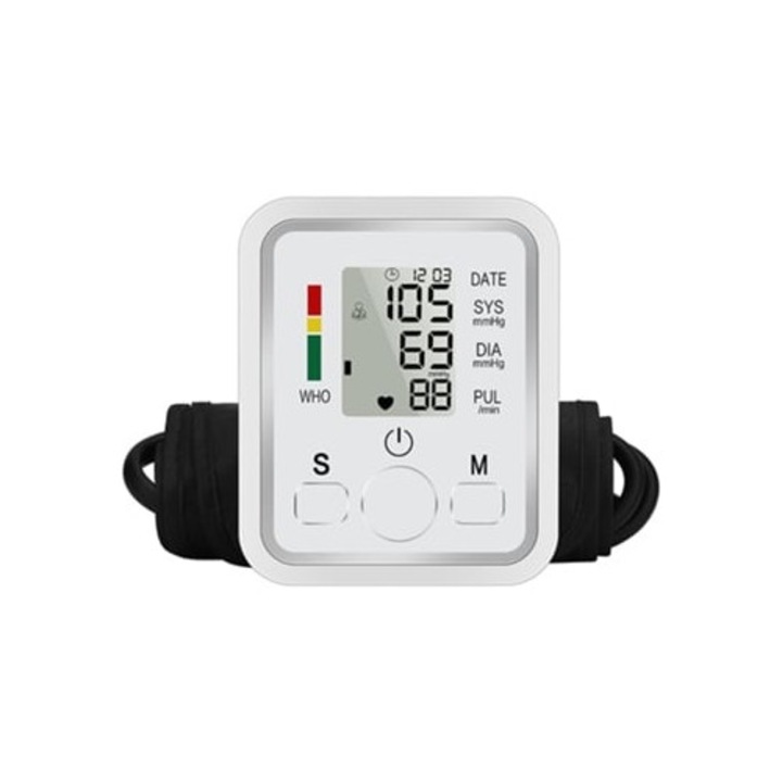 Tensiometru digital pentru brat cu functie vocala, alb