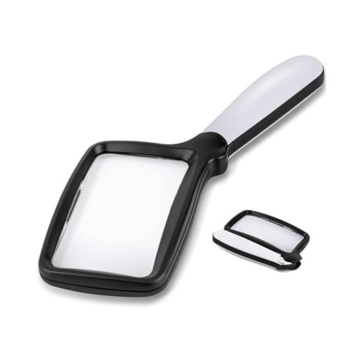 Lupa portabila pliabila cu 5 LED-uri, 2x, 2 moduri de intensitate, pentru varstnici