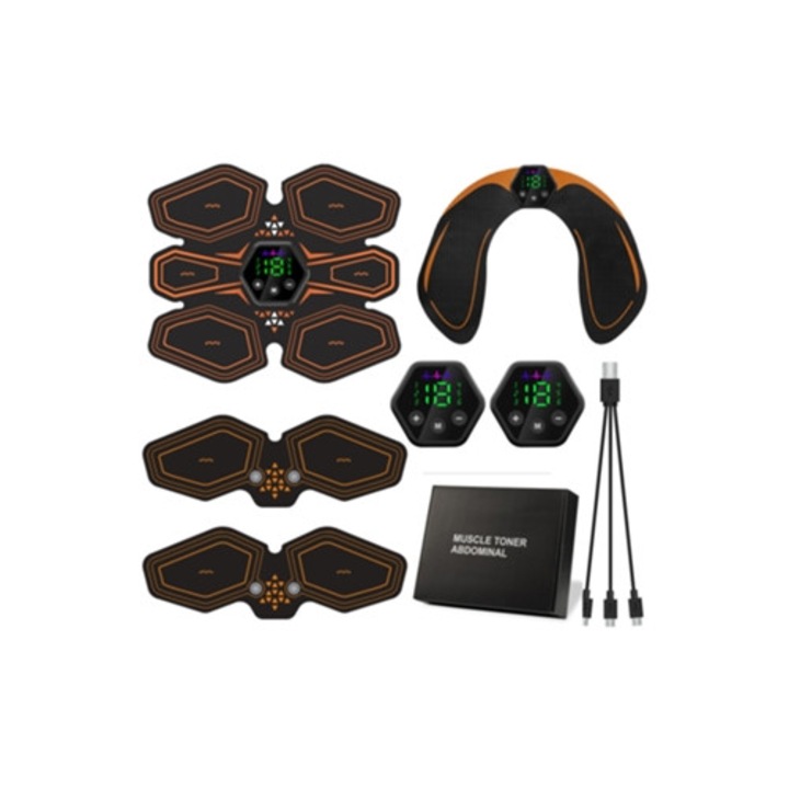 Stimulator muscular Ems 4 in 1, aparat de masaj, roșu, Gertiz