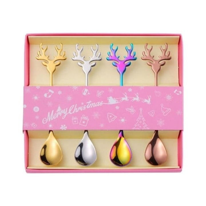 Gertiz rozsdamentes acél kávéskanál készlet, 4 db