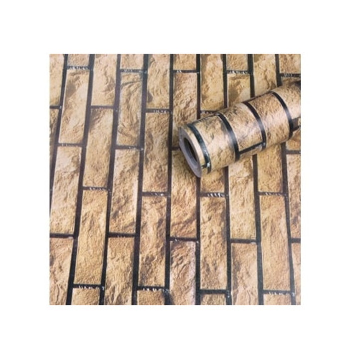 3D тухлен тапет, самозалепващ се стикер, изкуствена тухлена стена