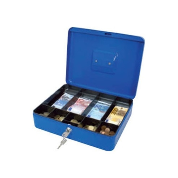 Seif mare albastru PLUS Office, 300x240x90 mm